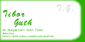 tibor guth business card